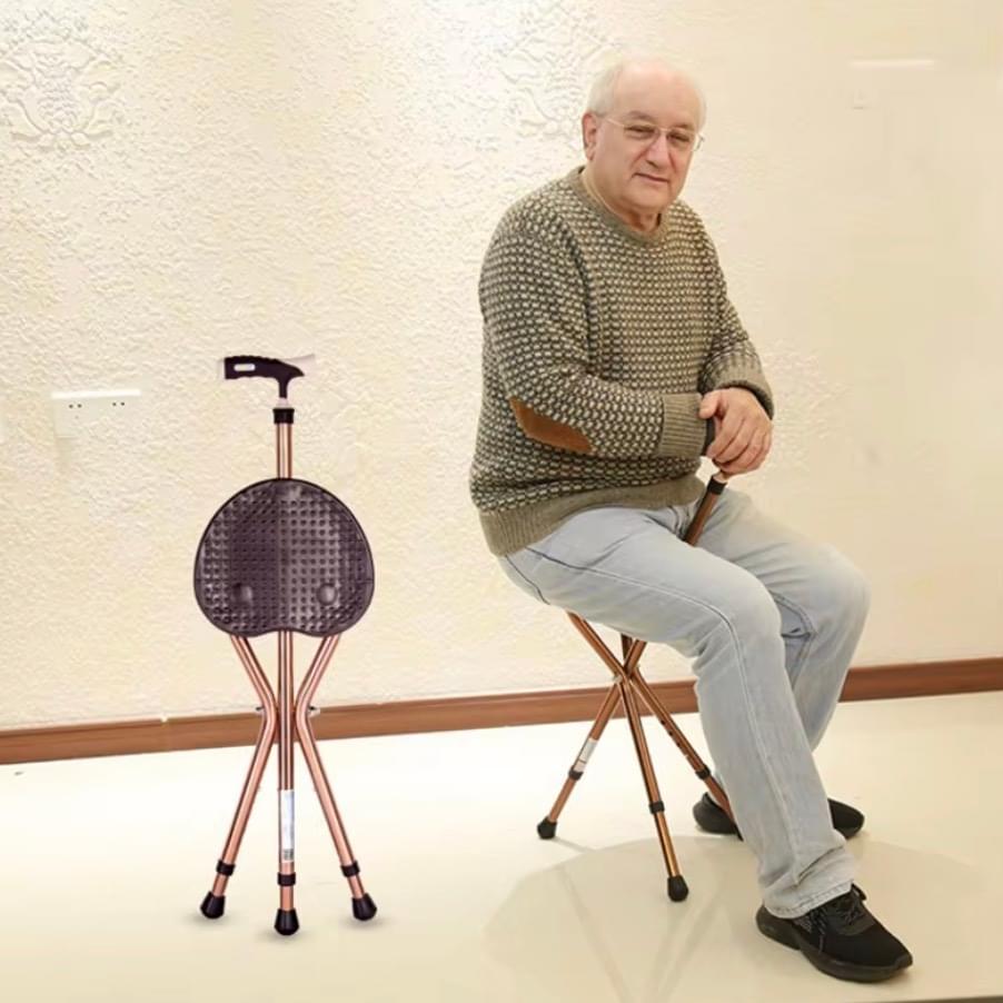 Bastol cu scaun pliabil
