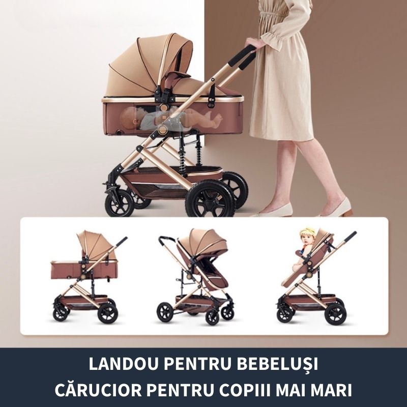 Cărucior Pliabil 2-In-1