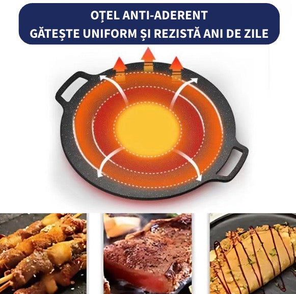 Plită Anti Aderentă de 30cm Gătit Gustos Fără Ulei