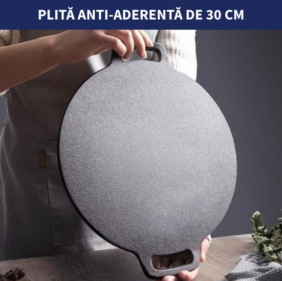 Plită Anti Aderentă de 30cm Gătit Gustos Fără Ulei